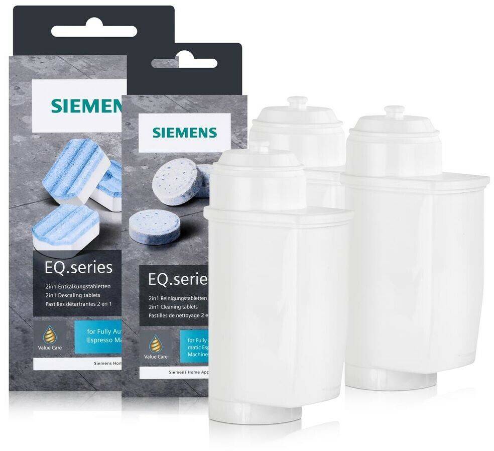 Siemens Reinigungstabletten + Entkalkungstabletten für EQ series Kaffeezubereitung