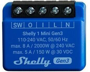 Elektrik Shelly Plus 1 Mini Gen3