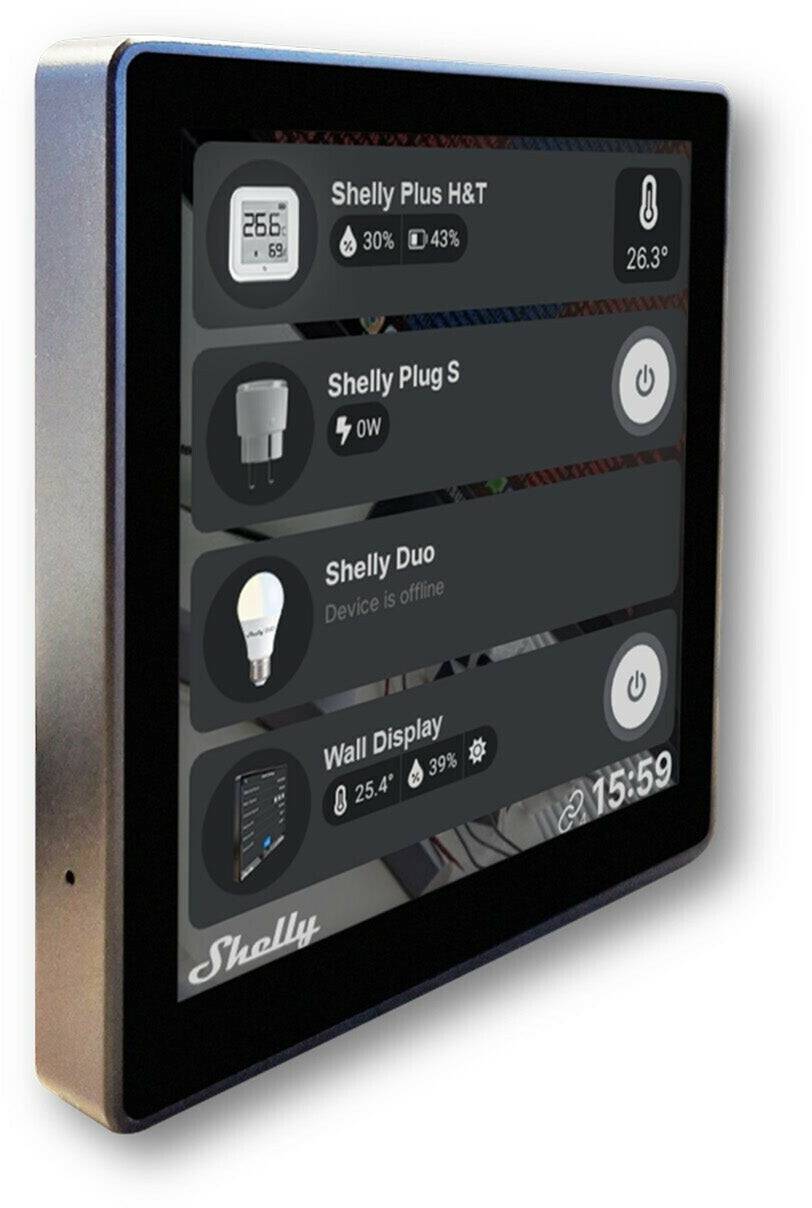 Shelly Wall Display Android schwarz Sicherheitstechnik