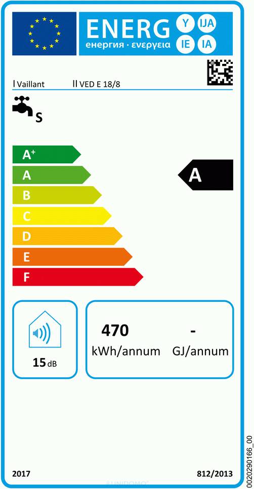 Vaillant VED E 21/8 Sanitär & Armaturen