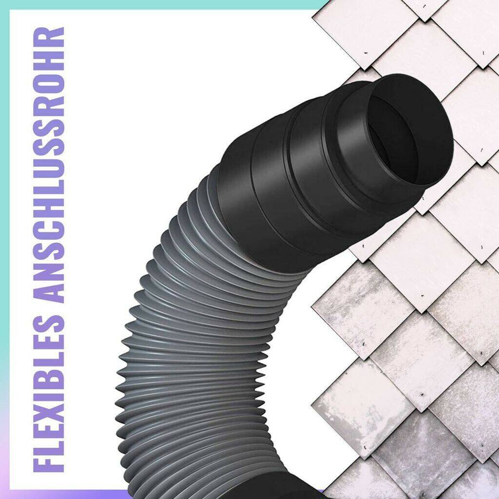 Parotec Flexibles RUROFLEX DN 160/150/125 mm Anschlussrohr Entlüfterrohr Für Dunstrohre Elektro-Großgeräte