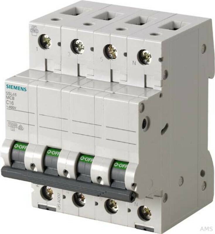 Siemens 10kA 3+N-polig C 16A (5SL46167) Elektrik
