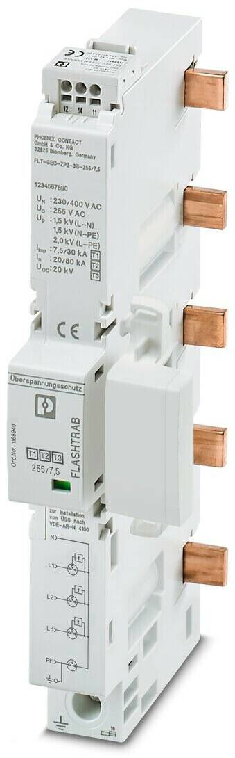Phoenix Contact Typ 1+2+3 - FLT-SEC-ZP2-3S-255/7.5 (1168940) Elektrik