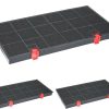 McFilter 3x Aktivkohlefilter geeignet für AEG Electrolux 902979366-9, Bauknecht DKF24, Zanussi KLF60/80 Typ150, Siemens LZ33900, Neff Z5147X0, Filter Elektro-Großgeräte