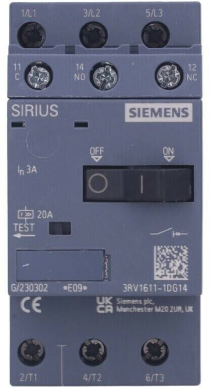 Siemens 3RV16111DG14 Elektrik