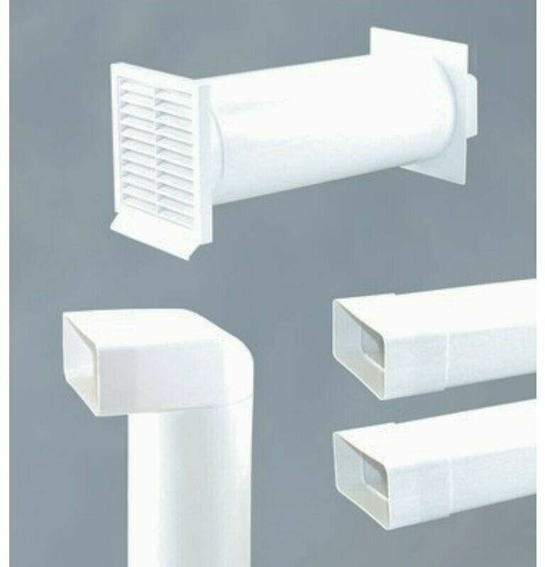 Quellmalz Spar-Set Abluft Mauerkasten 150 mm mit Rückstauklappe Elektro-Großgeräte