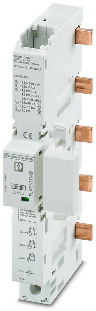 Phoenix Contact Typ 1+2+3 - FLT-SEC-ZP2-3S-255/7.5 (1168940) Elektrik