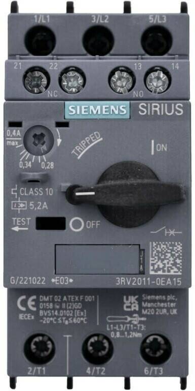 Elektrik Siemens 3RV20110EA15