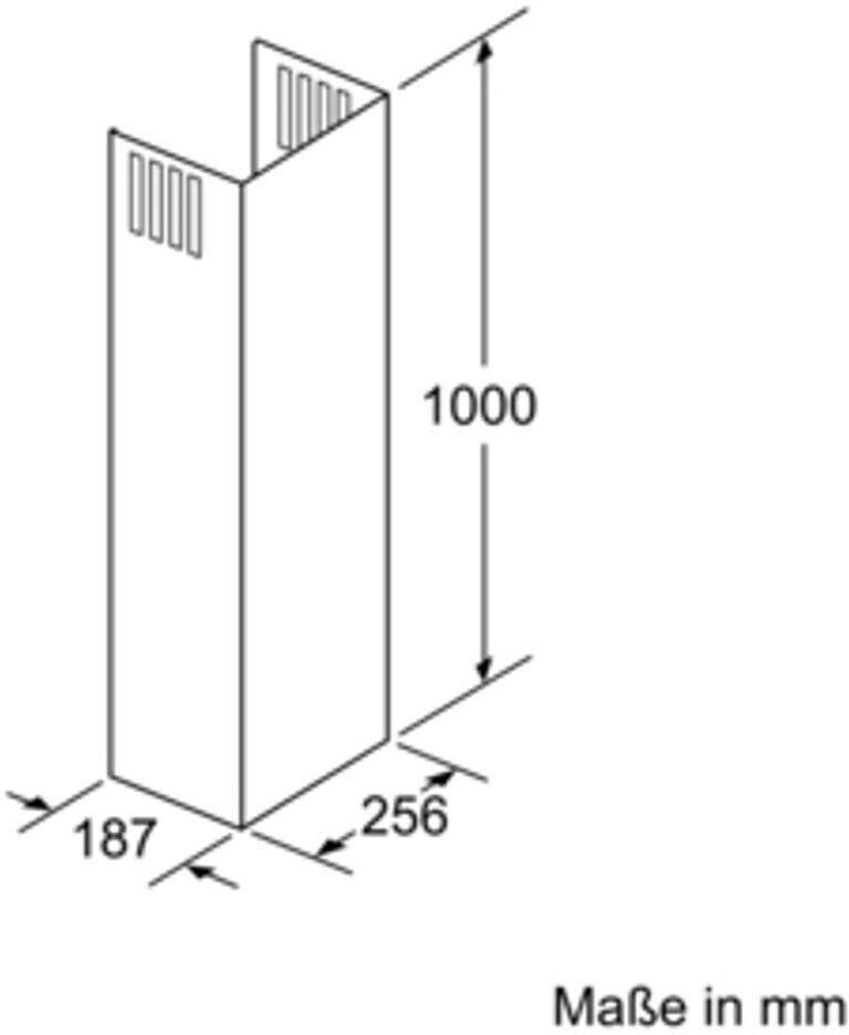 Elektro-Großgeräte Siemens LZ10AXK50 Kanalverlängerung 1000 mm