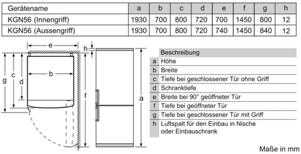 Elektro-Großgeräte Bosch KGN56XIDP